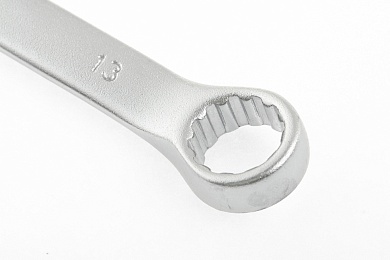 Ключ комбинированный, 13 мм, CrV, матовый хром STELS